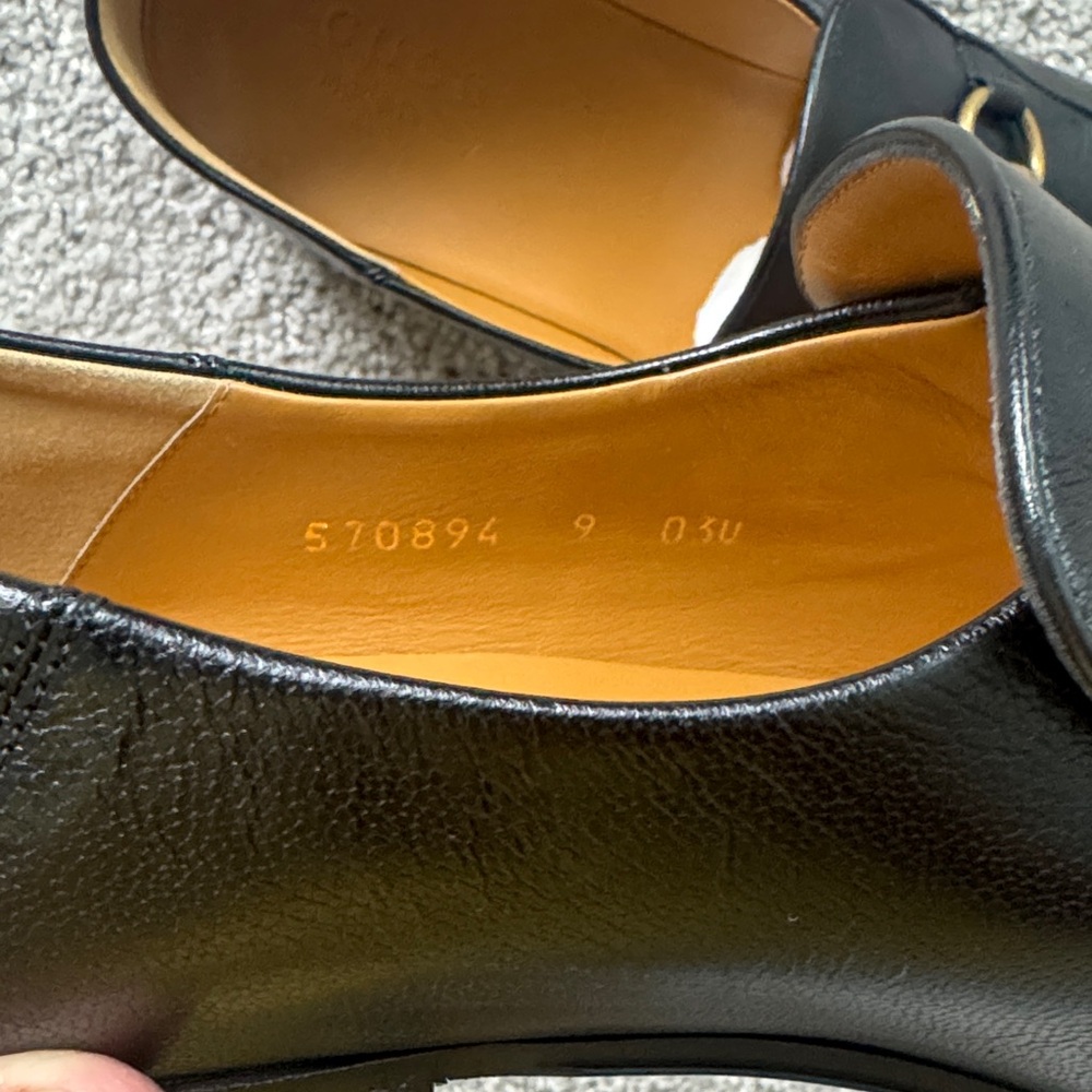 Gucci Black Leather Loafers - Picture 6 of 9